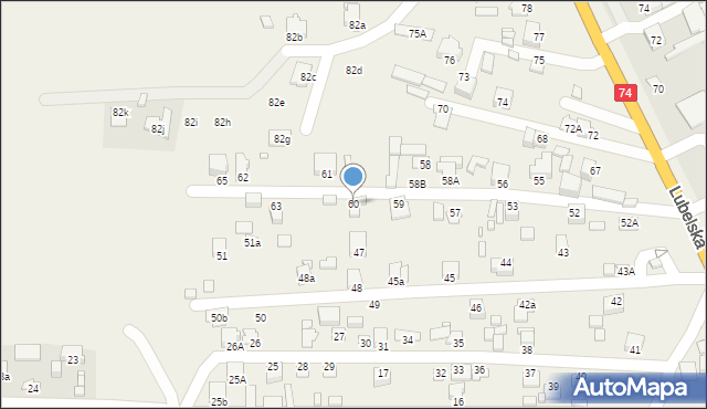 Sitaniec, Sitaniec, 60, mapa Sitaniec