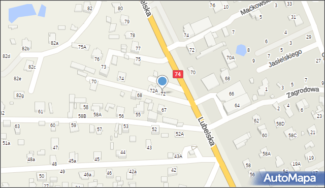 Sitaniec, Sitaniec, 72, mapa Sitaniec