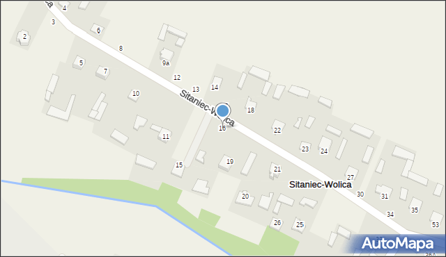 Sitaniec-Wolica, Sitaniec-Wolica, 16, mapa Sitaniec-Wolica