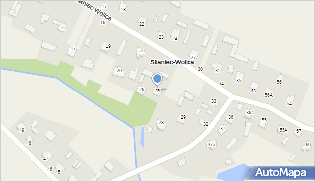 Sitaniec-Wolica, Sitaniec-Wolica, 25, mapa Sitaniec-Wolica