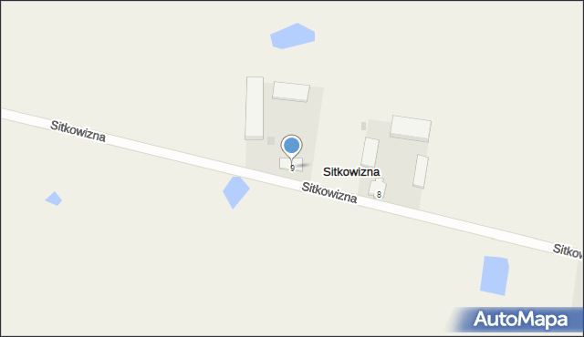 Sitkowizna, Sitkowizna, 9, mapa Sitkowizna