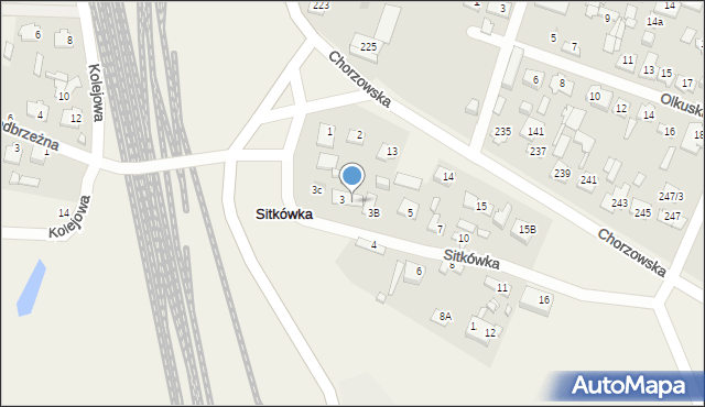 Sitkówka, Sitkówka, 3A, mapa Sitkówka