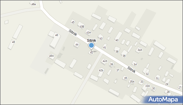 Sitnik, Sitnik, 42, mapa Sitnik