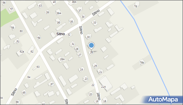 Sitno, Sitno, 26, mapa Sitno