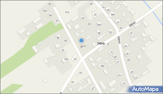 Sitno, Sitno, 59, mapa Sitno