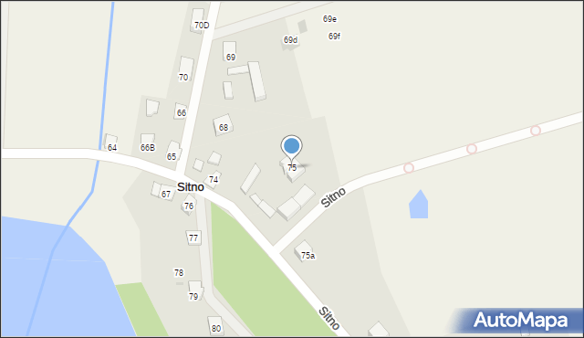 Sitno, Sitno, 75, mapa Sitno