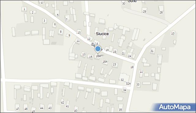 Siucice, Siucice, 16A, mapa Siucice