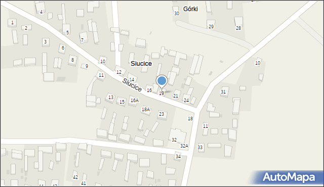 Siucice, Siucice, 19, mapa Siucice