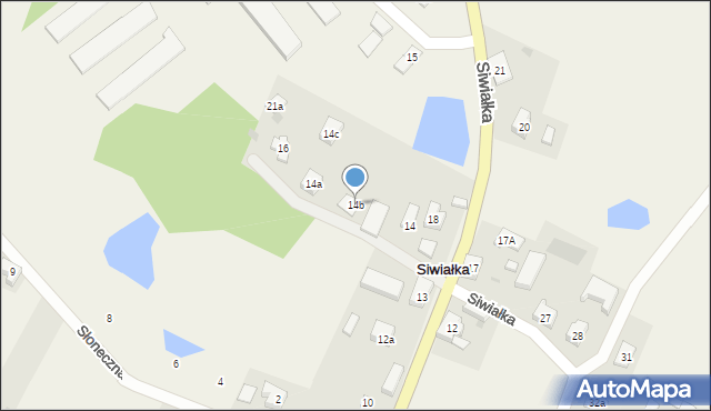 Siwiałka, Siwiałka, 14b, mapa Siwiałka