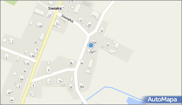 Siwiałka, Siwiałka, 33a, mapa Siwiałka