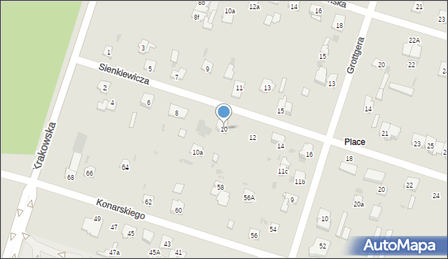 Skarżysko-Kamienna, Sienkiewicza Henryka, 10, mapa Skarżysko-Kamienna