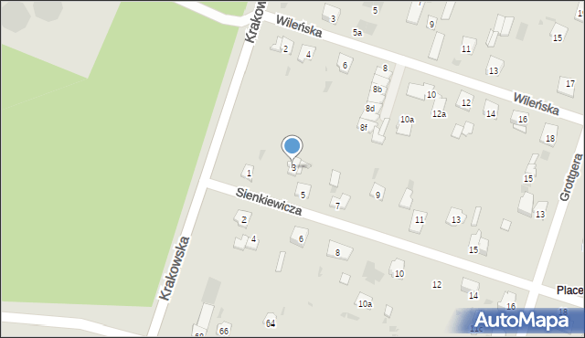 Skarżysko-Kamienna, Sienkiewicza Henryka, 3, mapa Skarżysko-Kamienna
