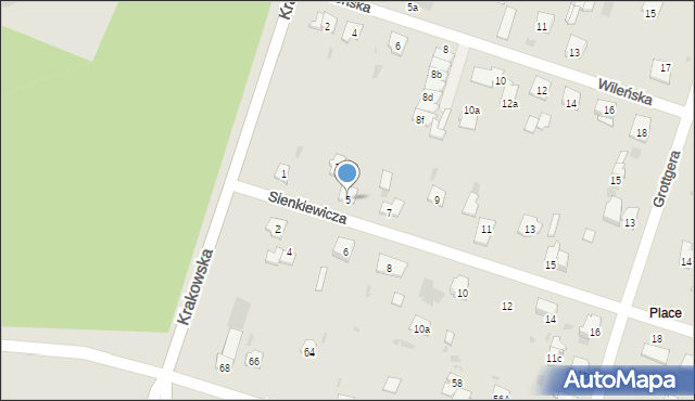 Skarżysko-Kamienna, Sienkiewicza Henryka, 5, mapa Skarżysko-Kamienna