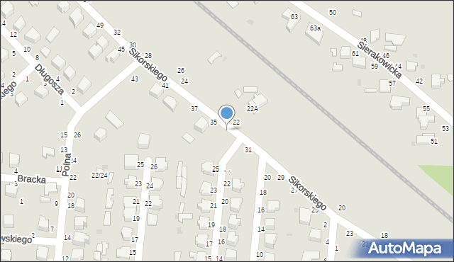 Skierniewice, Sikorskiego Władysława, gen., 33, mapa Skierniewic