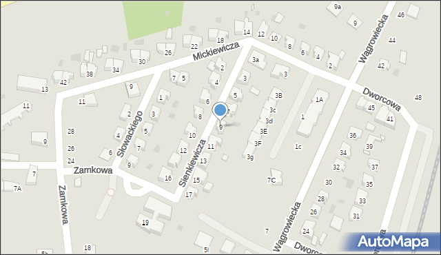 Skoki, Sienkiewicza Henryka, 9, mapa Skoki