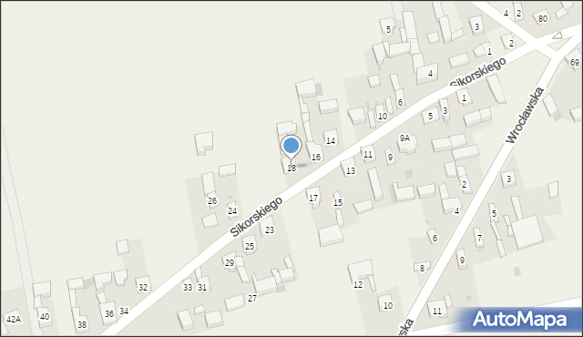 Skomlin, Sikorskiego Władysława, gen., 18, mapa Skomlin