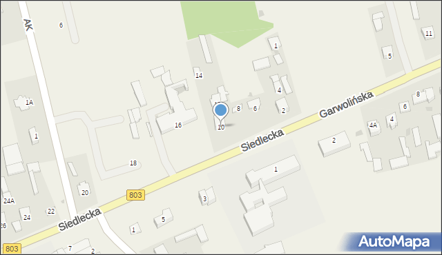 Skórzec, Siedlecka, 10, mapa Skórzec