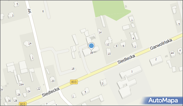 Skórzec, Siedlecka, 16, mapa Skórzec