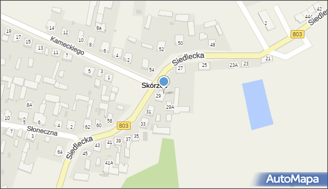 Skórzec, Siedlecka, 29b, mapa Skórzec