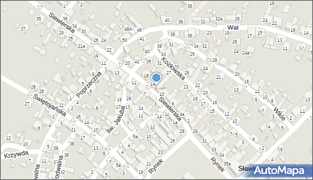 Sławków, Siewierska, 12, mapa Sławków