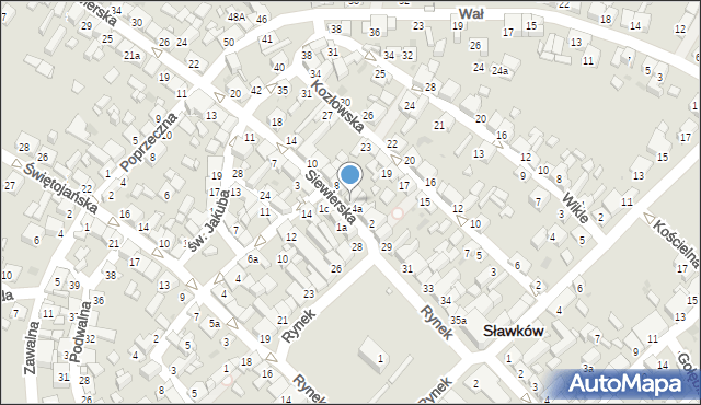 Sławków, Siewierska, 6, mapa Sławków