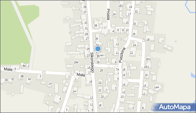 Słońsk, Sikorskiego Władysława, gen., 30, mapa Słońsk