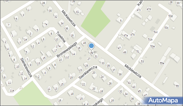 Sobótka, Sienkiewicza Henryka, 29, mapa Sobótka