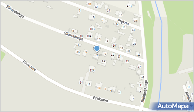 Sochaczew, Sikorskiego Władysława, gen., 7, mapa Sochaczew