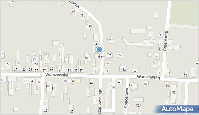 Sompolno, Sienkiewicza Henryka, 42A, mapa Sompolno