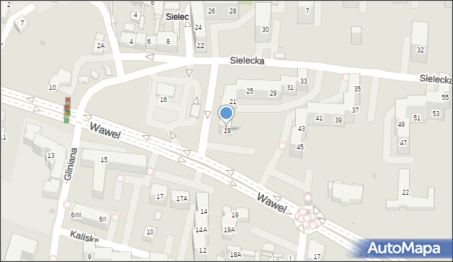 Sosnowiec, Sielecka, 19, mapa Sosnowca