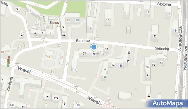 Sosnowiec, Sielecka, 29, mapa Sosnowca
