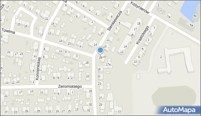 Środa Wielkopolska, Sienkiewicza Henryka, 15, mapa Środa Wielkopolska