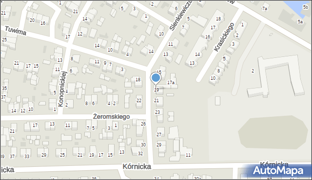 Środa Wielkopolska, Sienkiewicza Henryka, 19, mapa Środa Wielkopolska