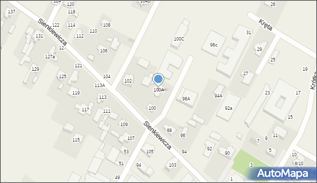 Stare Babice, Sienkiewicza Henryka, 100b, mapa Stare Babice