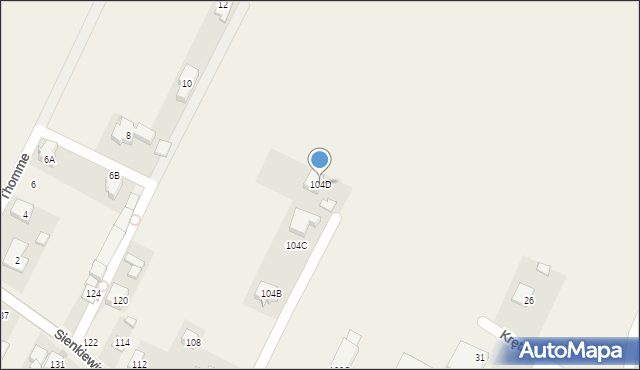 Stare Babice, Sienkiewicza Henryka, 104D, mapa Stare Babice
