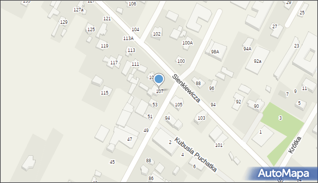 Stare Babice, Sienkiewicza Henryka, 107, mapa Stare Babice