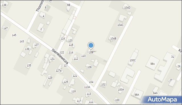 Stare Babice, Sienkiewicza Henryka, 108, mapa Stare Babice
