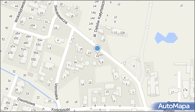 Stare Babice, Sienkiewicza Henryka, 11, mapa Stare Babice