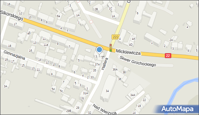 Starogard Gdański, Sikorskiego Władysława, gen., 1, mapa Starogard Gdański