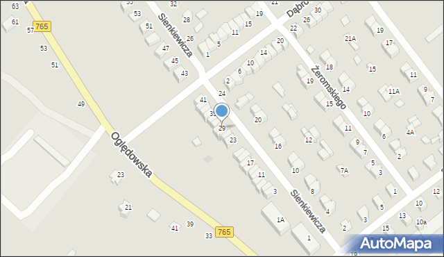 Staszów, Sienkiewicza Henryka, 29, mapa Staszów