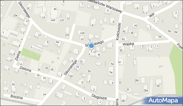 Stegna, Sikorskiego Władysława, gen., 4a, mapa Stegna