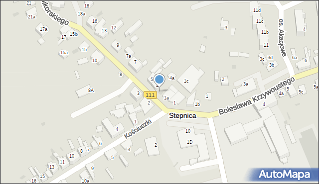 Stepnica, Sikorskiego Władysława, gen., 1b, mapa Stepnica