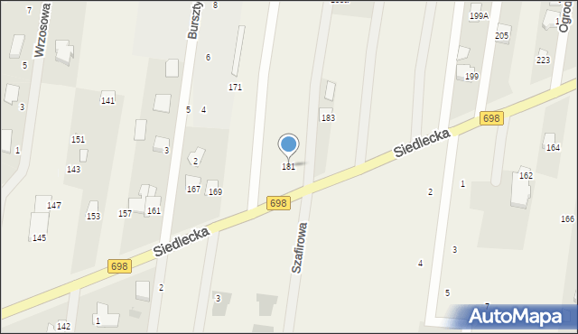 Stok Lacki, Siedlecka, 181, mapa Stok Lacki