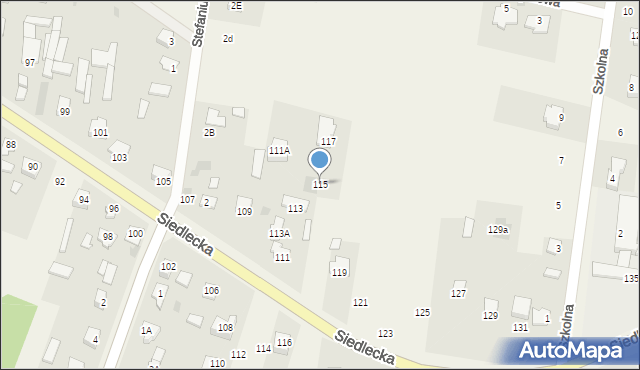 Stok Lacki-Folwark, Siedlecka, 115, mapa Stok Lacki-Folwark