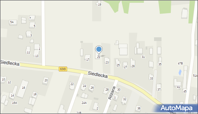 Stok Lacki-Folwark, Siedlecka, 21, mapa Stok Lacki-Folwark