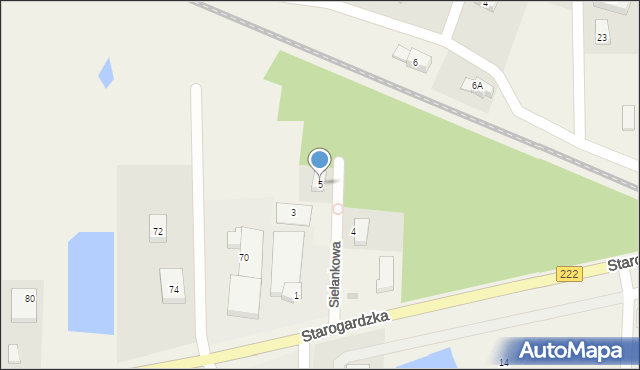 Straszyn, Sielankowa, 5, mapa Straszyn