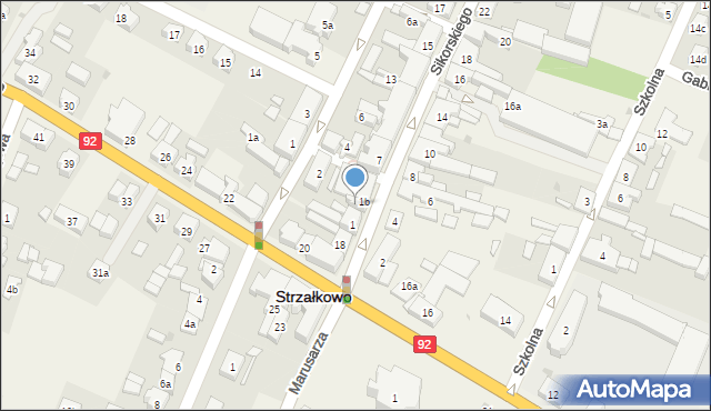 Strzałkowo, Sikorskiego Władysława, gen., 3, mapa Strzałkowo