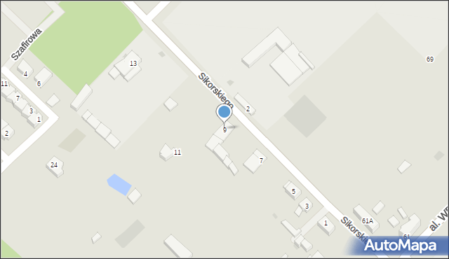 Strzegom, Sikorskiego Władysława, gen., 9, mapa Strzegom