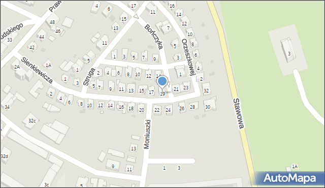 Strzelce Opolskie, Sienkiewicza Henryka, 19, mapa Strzelce Opolskie