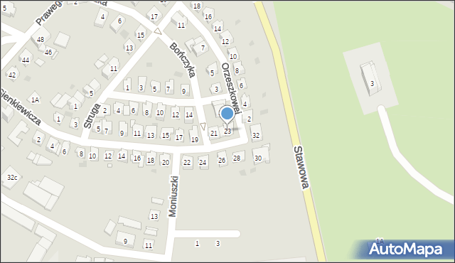 Strzelce Opolskie, Sienkiewicza Henryka, 23, mapa Strzelce Opolskie